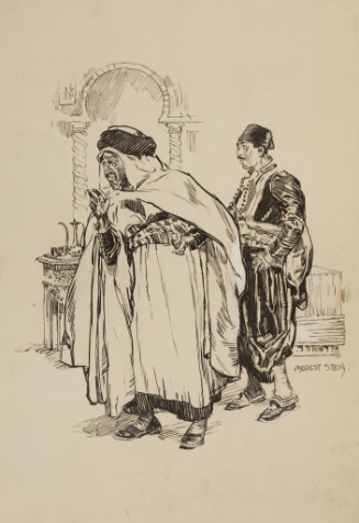 Two men in middle-eastern dress