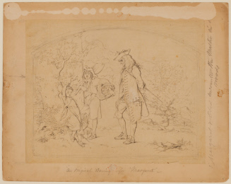 Margaret and Obed Encounter the Master in the Wood (Plate VII)