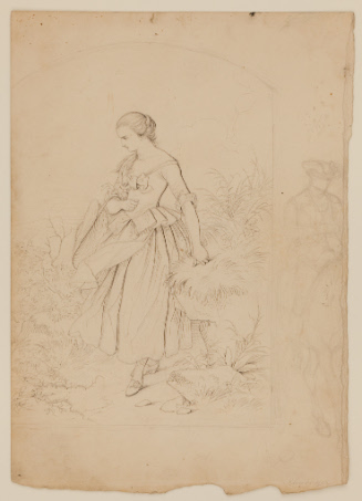 Sketch for Margaret / sketch of man at right