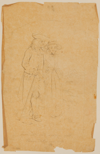 Sketch for Parson Wells and His Wife