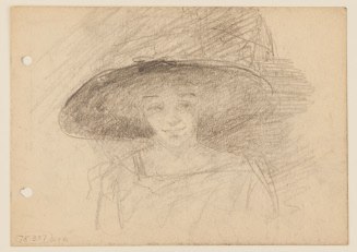 Woman with a Large Hat