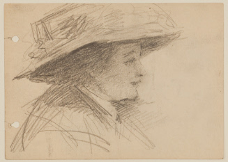 Woman in Hat in Profile