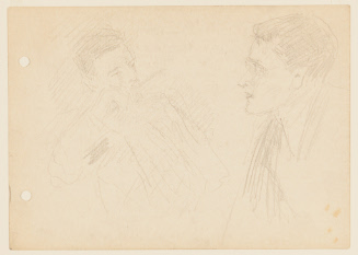 John Sloan in Profile with Another Man