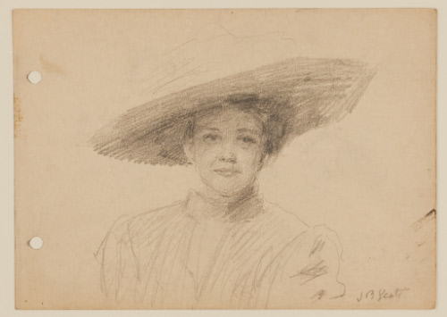 Smiling Woman with Large Hat