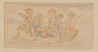 Seven Children In A Boat