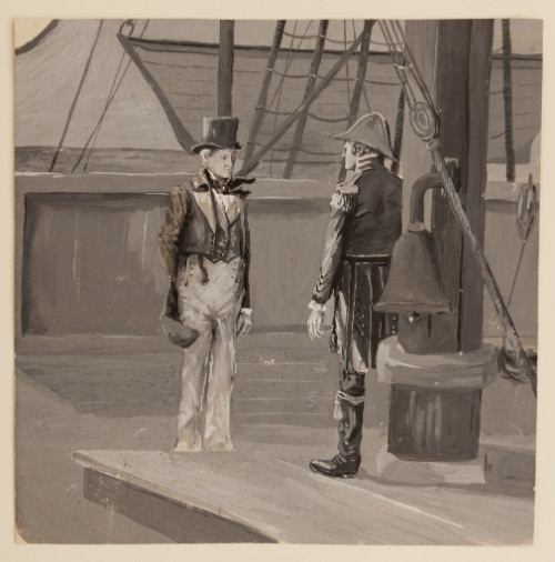 Two Men Aboard Ship