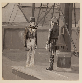 Two Men Aboard Ship