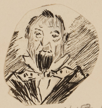 Bust-length portrait of bearded man