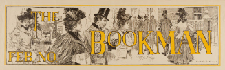 Advertising poster for The Bookman, February 1895
