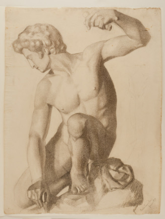 Male nude sculpture