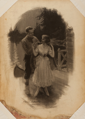 Man and woman at lakeside