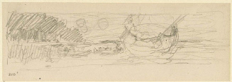 Sketch for Hudson County Courthouse Mural;  Hendryk Hudson and the Half-Moon