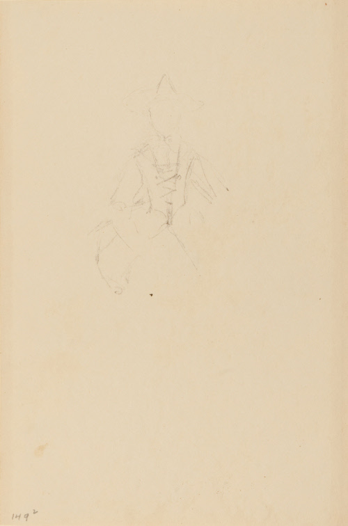 Sketch for headpiece for A Maid's Choice,  Verse I - Ye Jovial Huntsman