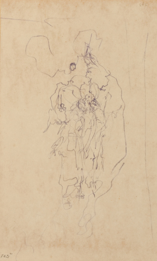 Sketch for The Pilgrimage of Truth; Truth Leaves the Fairies Wonderland