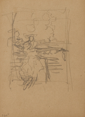 Sketch for The True Captain Kidd; Kidd on the Deck of the Adventure Galley