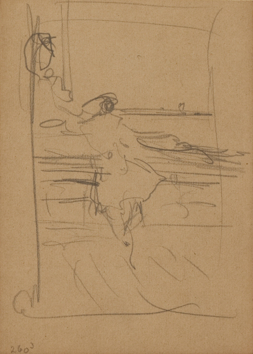 Sketch for The True Captain Kidd; Kidd on the Deck of the Adventure Galley
