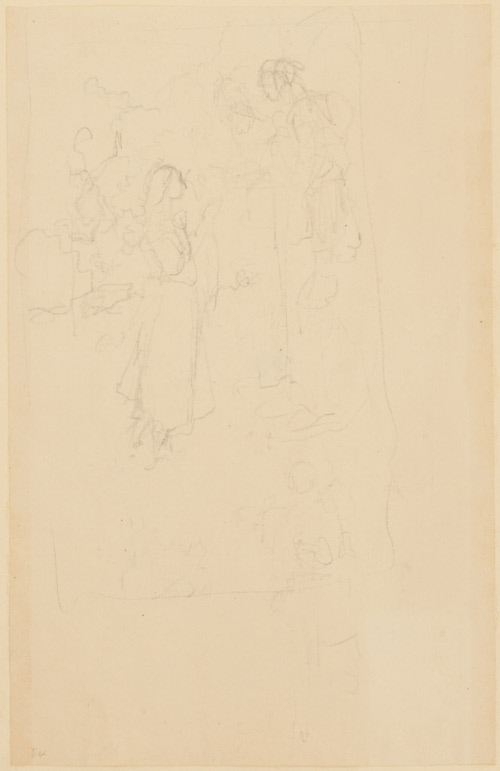 Sketch for Saint Joan of Arc; She believed that she had daily speech with angels