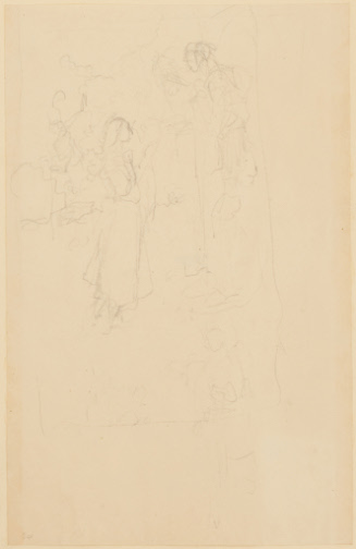 Sketch for Saint Joan of Arc; She believed that she had daily speech with angels