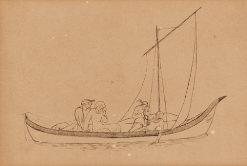 Drawing for "The Boat of Love"