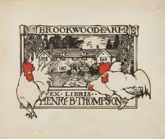 Bookplate for Henry B. Thompson (Brookwood Farm)