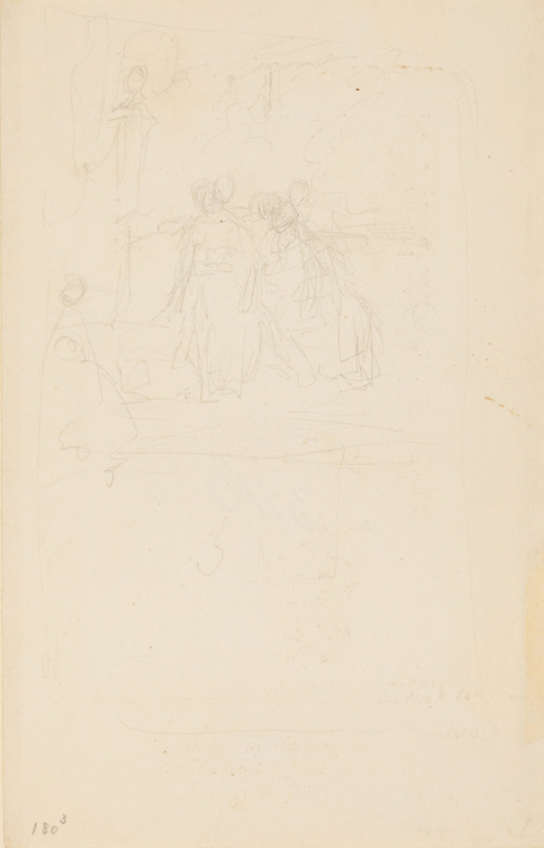 Sketch for Quo Vadis; Lygia and Vinicius in the Garden of Aulus