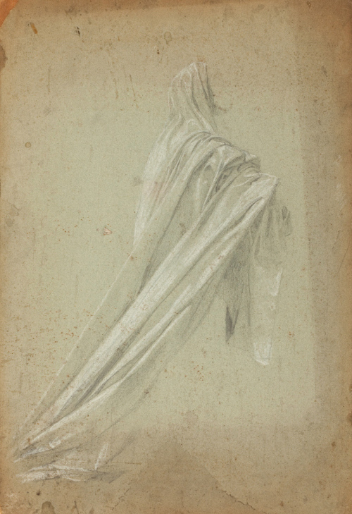 Study of drapery with hood