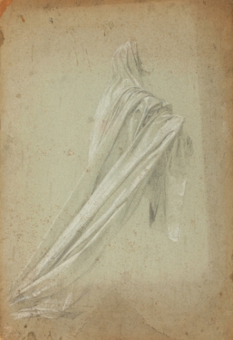 Study of drapery with hood