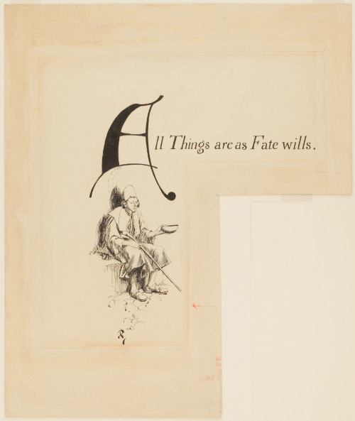 Headpiece and Title for All Things Are As Fate Wills