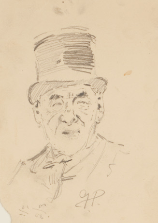 Head of a Man with Top Hat