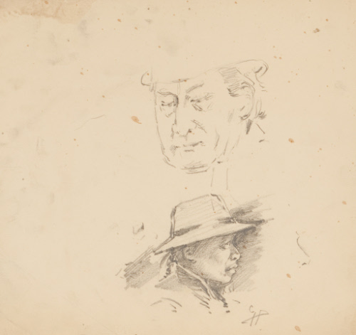 Two Men's Heads