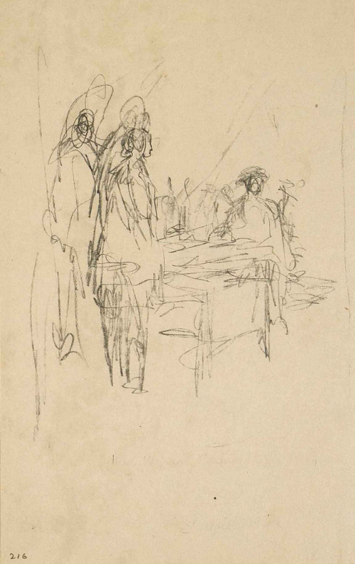 Sketch for Hugh Wynne, Free Quaker; In the Presence of Washington