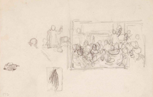 Sketches for Old Catskill; Dinner at Cornelius Dubois'