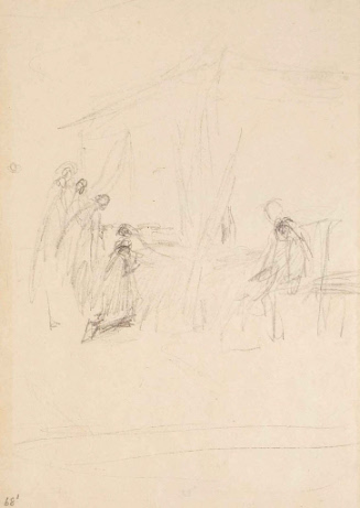 Sketch for The First President of the United States; The Death of Washington