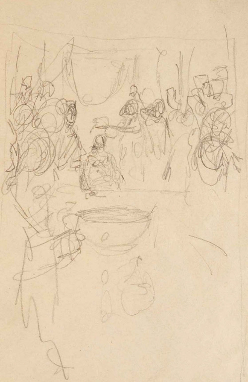 Sketch for Washington and the French Craze of '93;  A Banquet to Genet