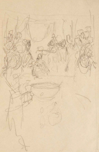 Sketch for Washington and the French Craze of '93;  A Banquet to Genet