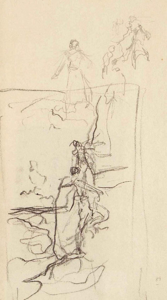 Sketch for The Maid of Landevennec; The Rescue of Azilicz