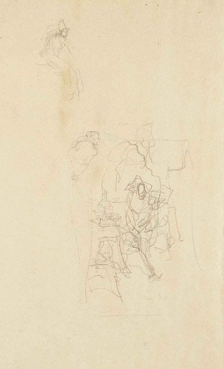 Sketch for In Necessity's Mortar; Villon the singer Fate fashioned to her liking