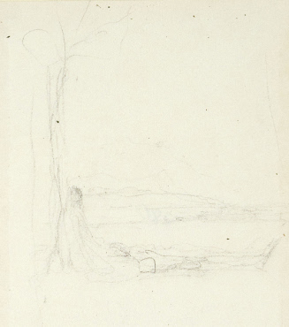 Sketch for The Island of Enchantment II; He lay awhile conscious of great comfort