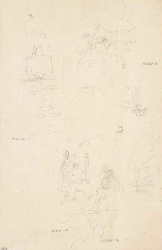Sketches for The Cruise of the Caribbee; Her Captain was a Cuban