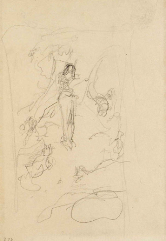 Sketch for Edric and Sylvaine; Edric the singer