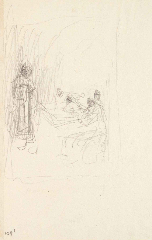 Sketches for The Satraps; The Duke of Gloucester sent for Edward Maudelain