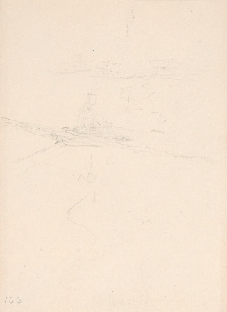 Sketch for The Autocrat of the Breakfast-Table; The Professor in His Boat