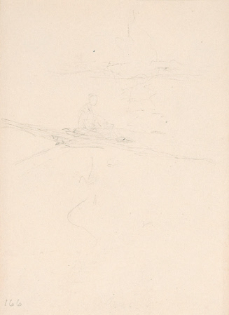 Sketch for The Autocrat of the Breakfast-Table; The Professor in His Boat