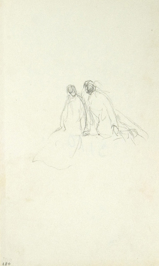 Sketch for Quo Vadis; Lygia and Vinicius in the Garden of Aulus