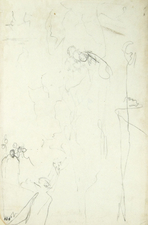 Sketch for Quo Vadis; The Punishment of Chilo by Vinicius