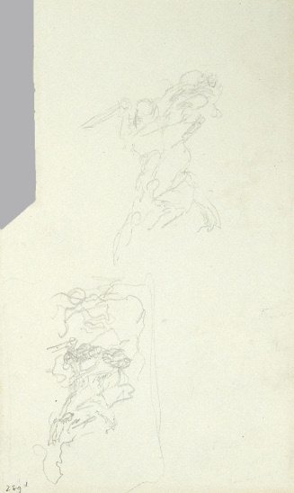 Sketch for Complete Writings of Nathaniel Hawthorne; Theseus caught the monster off his guard