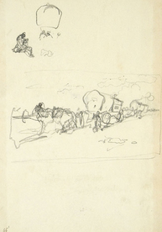 Sketch for A Story of Three States; The Connecticut Settlers Entering the Western Reserve