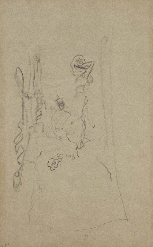 Sketch for Sinbad on Burrator; I sat at her at her feet while she drilled the island language into me