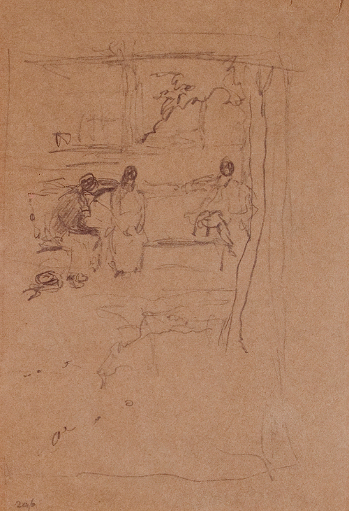 Sketch for By Land and Sea; A Sailor's Sweetheart