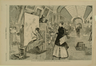 Art Students and Copyists in the Louvre Gallery, Paris